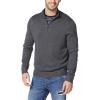 image:imageNautica Mens QuarterZip SweaterCharcoal Heather