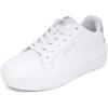 image:imageNautica Womens LaceUp Platform Fashion Sneakers  LowTop Casual Walking amp Tennis ShoesWhite Silversendera