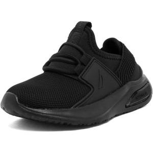 image:imageNautica Kids Athletic SlipOn Sneakers  Comfortable Bungee Running Shoes for Boys and Girls  Stylish and Supportive Footwear for Active Kids Big KidLittle KidToddlerBlack on Black Molded