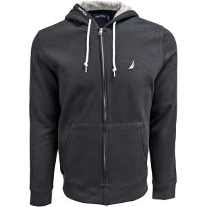 image:imageNautica Mens Nautica Mens Anchor Fleece Fullzip HoodieBlack