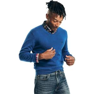 image:imageNautica Mens Nautica Navtech VNeck SweaterLimoges Blue