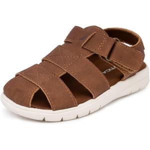 image:imageNautica Toddler Sandals  ClosedToe Athletic Summer Shoes for Boys amp Girls with Adjustable Straps Perfect for Active Play Toddler amp Little Kid SizesCognac