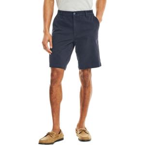 image:imageNautica Mens Cotton Twill Flat Front Chino ShortFrench Navy