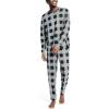 image:imageNautica Mens Nautica Waffle Buffalo Plaid Pajama Pant SetStorm Grey