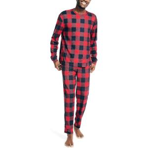 image:imageNautica Mens Nautica Waffle Buffalo Plaid Pajama Pant SetNautica Red