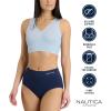image:imageNautica Womens 3Pack Wireless Bra Laser Lounge NoShow Everyday Comfort BralettesZen BlueSphinxBlack