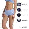 image:imageNautica Womens Cotton Boyshort Underwear Set 5PackCoastal PeriLt Bleach HeatherStingraySummer RoseNew Ink Floral