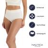 image:imageNautica Womens Seamless Ribbed Knit Brief Underwear Set 5PackChroniumApricot RoseMid Heather GreyIvory ShellBlack