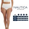 image:imageNautica Womens Seamless Ribbed Knit Brief Underwear Set 5PackChroniumApricot RoseMid Heather GreyIvory ShellBlack