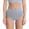 image:imageNautica Womens Seamless Ribbed Knit Brief Underwear Set 5PackCloudy WatersFawnPearl MistMd Heather GreyNavy Beats