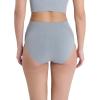 image:imageNautica Womens Seamless Ribbed Knit Brief Underwear Set 5PackCloudy WatersFawnPearl MistMd Heather GreyNavy Beats