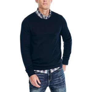image:imageNautica Mens Nautica Sustainably Crafted Textured Crewneck SweaterNavy Seas