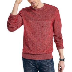 image:imageNautica Mens Nautica Sustainably Crafted Textured Crewneck SweaterTango Red