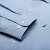 image:imageNAUTICA Slim Fit 100 Cotton Mens Dress Shirts Long Sleeve Wrinkle Resistant FormalBlue  Grey Micro Plaid
