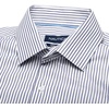image:imageNAUTICA Slim Fit 100 Cotton Mens Dress Shirts Long Sleeve Wrinkle Resistant FormalBlue Mini Stripes