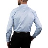 image:imageNAUTICA Slim Fit 100 Cotton Mens Dress Shirts Long Sleeve Wrinkle Resistant FormalLt Blue Check Dobby