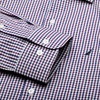 image:imageNAUTICA Slim Fit 100 Cotton Mens Dress Shirts Long Sleeve Wrinkle Resistant FormalPurple  Blue Check