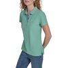 image:imageNautica Womens 5Button Short Sleeve Breathable 100 Cotton Polo ShirtCrme De Menthe