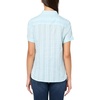 image:imageNautica Womens Button Front Short Sleeve Camp ShirtPorcelain BlueBright White
