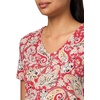 image:imageNautica Womens Solid VNeck Short Sleeve TShirtSamba Multi