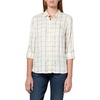 image:imageNautica Womens Button Front Long Sleeve Roll Tab ShirtIvory Multi