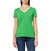 image:imageNautica Womens Solid VNeck Short Sleeve TShirtNew Leaf Green