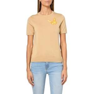 image:imageNautica Womens Short Sleeve Solid Butterfly Pullover SweaterIrish Cream Multi