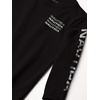 image:imageNautica Boys Long Sleeve Screen Print Graphic TShirtStacked Dark Black