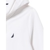 image:imageNautica Womens Solid Zipper Long Sleeve Hoodie SweatshirtBright White