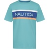 image:imageNautica Boys Short Sleeve JClass Logo Crew Neck TShirt Soft Comfortable Relaxed FitBarredstripe Beachball Blue