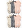 image:imageNautica Womens Ankle Socks  12 Pack Breathable Mesh Cushioned Low Cut Socks for Women  Gym Athletic Womens Socks 410Pink Assorted