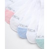 image:imageNautica Womens Ankle Socks  12 Pack Breathable Mesh Cushioned Low Cut Socks for Women  Gym Athletic Womens Socks 410White Pink