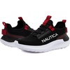 image:imageNautica Kids Boys and Girls Athletic SlipOn Sneakers Lightweight Bungee Running Shoes for Toddler Little Kid and Big KidBlack Red Sable