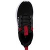image:imageNautica Kids Boys and Girls Athletic SlipOn Sneakers Lightweight Bungee Running Shoes for Toddler Little Kid and Big KidBlack Red Sable