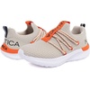image:imageNautica Kids Boys and Girls Athletic SlipOn Sneakers Lightweight Bungee Running Shoes for Toddler Little Kid and Big KidBone Orangestellan