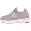 image:imageNautica Kids Boys and Girls Athletic SlipOn Sneakers Lightweight Bungee Running Shoes for Toddler Little Kid and Big KidGrey Pink Glitter