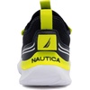 image:imageNautica Kids Boys and Girls Athletic SlipOn Sneakers Lightweight Bungee Running Shoes for Toddler Little Kid and Big KidNavy Lime Sable