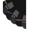 image:imageNautica Womens Quarter Socks  6 Pack Cushioned Moisture Wicking Athletic Quarter Socks for WomenBlack Logo