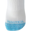 image:imageNautica Womens Quarter Socks  6 Pack Cushioned Moisture Wicking Athletic Quarter Socks for WomenWhite Pink