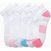image:imageNautica Womens Quarter Socks  6 Pack Cushioned Moisture Wicking Athletic Quarter Socks for WomenWhite Pink