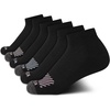 image:imageNautica Womens Quarter Socks  6 Pack Cushioned Moisture Wicking Athletic Quarter Socks for WomenBlack Logo