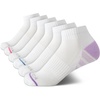 image:imageNautica Womens Quarter Socks  6 Pack Cushioned Moisture Wicking Athletic Quarter Socks for WomenClassic White