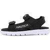 image:imageNautica Toddler Boys Sport Sandals  Lightweight Athletic OpenToe Summer Shoes with Dual Adjustable Hook and Loop Straps for Outdoor Play Beach and WaterBlack Jakai