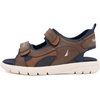 image:imageNautica Toddler Boys Sport Sandals  Lightweight Athletic OpenToe Summer Shoes with Dual Adjustable Hook and Loop Straps for Outdoor Play Beach and WaterBrown Navyjimmy