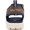 image:imageNautica Toddler Boys Sport Sandals  Lightweight Athletic OpenToe Summer Shoes with Dual Adjustable Hook and Loop Straps for Outdoor Play Beach and WaterBrown Navyjimmy