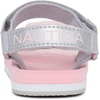 image:imageNautica Toddler Boys Sport Sandals  Lightweight Athletic OpenToe Summer Shoes with Dual Adjustable Hook and Loop Straps for Outdoor Play Beach and WaterGrey Iridescent