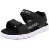 image:imageNautica Toddler Boys Sport Sandals  Lightweight Athletic OpenToe Summer Shoes with Dual Adjustable Hook and Loop Straps for Outdoor Play Beach and WaterBlack Jakai
