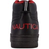 image:imageNAUTICA Kids Boys and Girls High Top Shoe Casual Fashion Basketball Boot Sneakers Big KidLittle Kid Sizes  HorizonBlack Mono