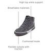 image:imageNAUTICA Kids Boys and Girls High Top Shoe Casual Fashion Basketball Boot Sneakers Big KidLittle Kid Sizes  HorizonStorm Grey