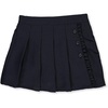 image:imageNautica Girls School Uniform Pleated Pullon Scooter Skirt With Undershorts Knit WaistbandNavy Ruffle